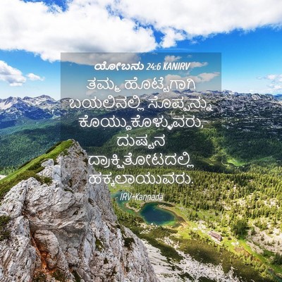 Picture 04 - ಯೋಬನು 24:6 KANIRV - ತಮ್ಮ ಹೊಟ್ಟೆಗಾಗಿ - Bible Verse Picture