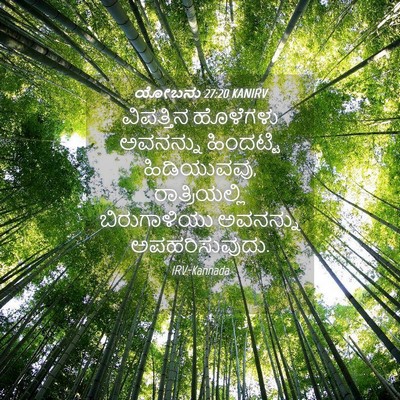 Picture 04 - ಯೋಬನು 27:20 KANIRV - ವಿಪತ್ತಿನ ಹೊಳೆಗಳು - Bible Verse Picture