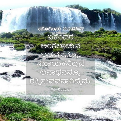 Picture 04 - ಯೋಬನು 29:12 KANIRV - ಏಕೆಂದರೆ ಅಂಗಲಾಚುವ - Bible Verse Picture