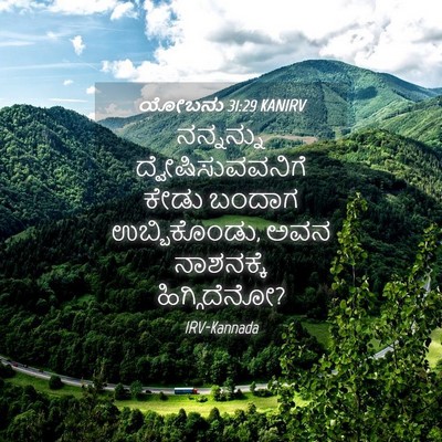Picture 04 - ಯೋಬನು 31:29 KANIRV - ನನ್ನನ್ನು - Bible Verse Picture