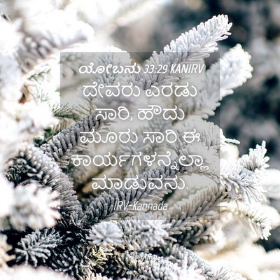 Picture 04 - ಯೋಬನು 33:29 KANIRV - ದೇವರು ಎರಡು ಸಾರಿ, - Bible Verse Picture