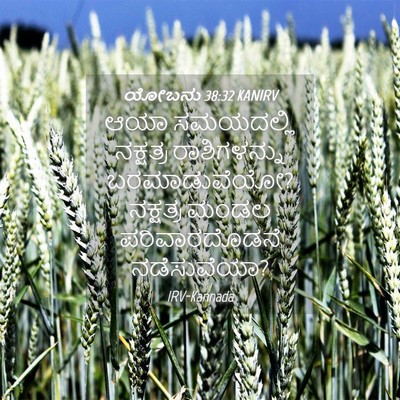 Picture 04 - ಯೋಬನು 38:32 KANIRV - ಆಯಾ ಸಮಯದಲ್ಲಿ - Bible Verse Picture
