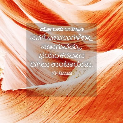 Picture 04 - ಯೋಬನು 4:14 KANIRV - ನನಗೆ ಎಲುಬುಗಳೆಲ್ಲಾ - Bible Verse Picture