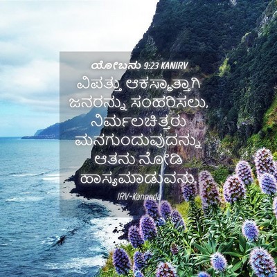 Picture 04 - ಯೋಬನು 9:23 KANIRV - ವಿಪತ್ತು - Bible Verse Picture