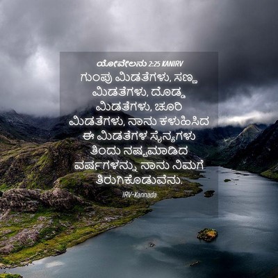 Picture 04 - ಯೋವೇಲನು 2:25 KANIRV - ಗುಂಪು ಮಿಡತೆಗಳು, - Bible Verse Picture