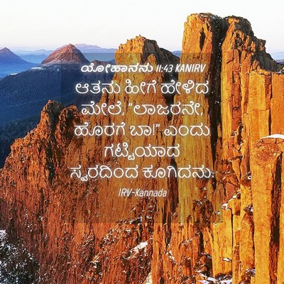 Picture 04 - ಯೋಹಾನನು 11:43 KANIRV - ಆತನು ಹೀಗೆ ಹೇಳಿದ - Bible Verse Picture