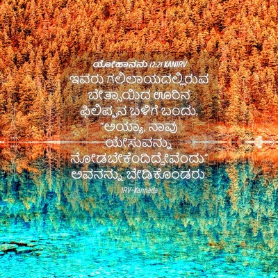 Picture 04 - ಯೋಹಾನನು 12:21 KANIRV - ಇವರು - Bible Verse Picture