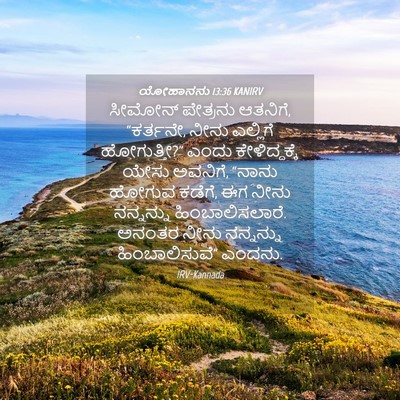 Picture 04 - ಯೋಹಾನನು 13:36 KANIRV - ಸೀಮೋನ್ ಪೇತ್ರನು - Bible Verse Picture