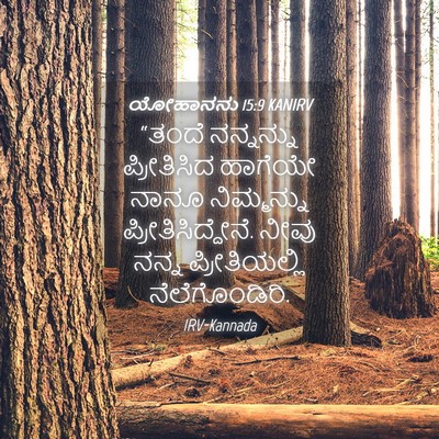 Picture 04 - ಯೋಹಾನನು 15:9 KANIRV - “ತಂದೆ ನನ್ನನ್ನು - Bible Verse Picture