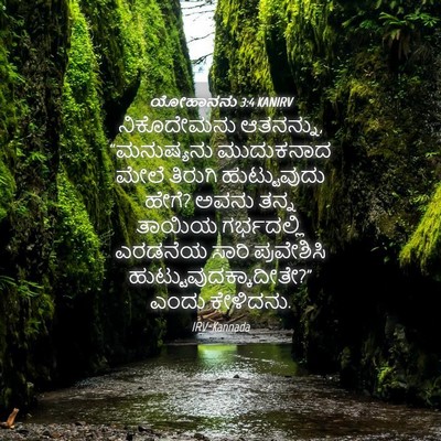 Picture 04 - ಯೋಹಾನನು 3:4 KANIRV - ನಿಕೊದೇಮನು - Bible Verse Picture