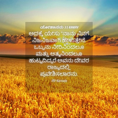 Picture 04 - ಯೋಹಾನನು 3:5 KANIRV - ಅದಕ್ಕೆ ಯೇಸು “ನಾನು - Bible Verse Picture