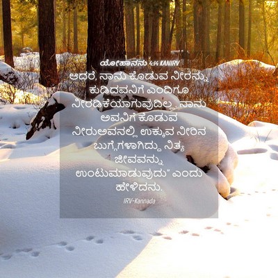 Picture 04 - ಯೋಹಾನನು 4:14 KANIRV - ಆದರೆ, ನಾನು ಕೊಡುವ - Bible Verse Picture