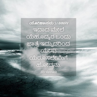Picture 04 - ಯೋಹಾನನು 5:1 KANIRV - ಇದಾದ ಮೇಲೆ - Bible Verse Picture