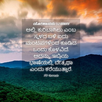 Picture 04 - ಯೋಹಾನನು 5:2 KANIRV - ಅಲ್ಲಿ ಕುರಿಬಾಗಿಲು - Bible Verse Picture