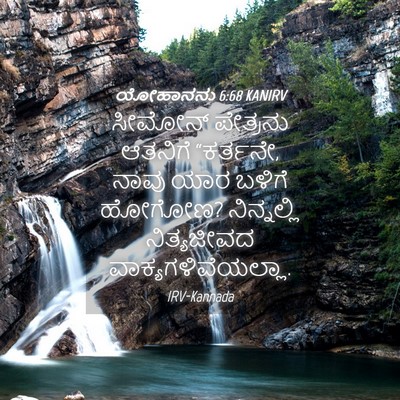 Picture 04 - ಯೋಹಾನನು 6:68 KANIRV - ಸೀಮೋನ್ ಪೇತ್ರನು - Bible Verse Picture