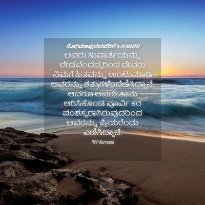 Picture 04 - ರೋಮಾಪುರದವರಿಗೆ 11:28 KANIRV - ಅವರು - Bible Verse Picture