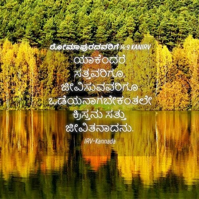 Picture 04 - ರೋಮಾಪುರದವರಿಗೆ 14:9 KANIRV - ಯಾಕೆಂದರೆ - Bible Verse Picture