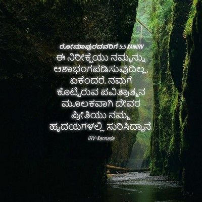 Picture 04 - ರೋಮಾಪುರದವರಿಗೆ 5:5 KANIRV - ಈ ನಿರೀಕ್ಷೆಯು - Bible Verse Picture