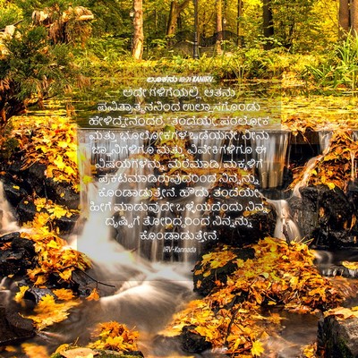 Picture 04 - ಲೂಕನು 10:21 KANIRV - ಅದೇ ಗಳಿಗೆಯಲ್ಲಿ - Bible Verse Picture