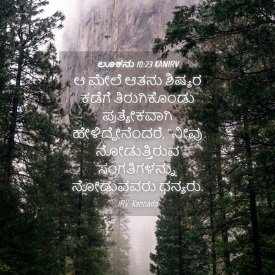 Picture 04 - ಲೂಕನು 10:23 KANIRV - ಆ ಮೇಲೆ ಆತನು ಶಿಷ್ಯರ - Bible Verse Picture