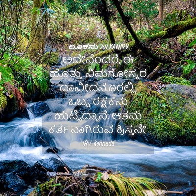 Picture 04 - ಲೂಕನು 2:11 KANIRV - ಅದೇನೆಂದರೆ, ಈ - Bible Verse Picture