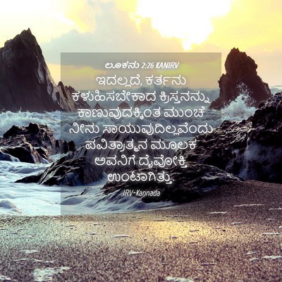 Picture 04 - ಲೂಕನು 2:26 KANIRV - ಇದಲ್ಲದೆ, ಕರ್ತನು - Bible Verse Picture