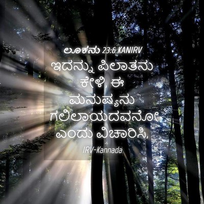 Picture 04 - ಲೂಕನು 23:6 KANIRV - ಇದನ್ನು ಪಿಲಾತನು - Bible Verse Picture