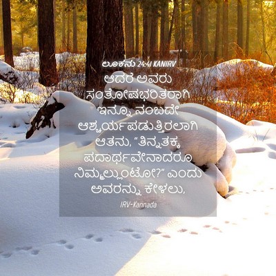 Picture 04 - ಲೂಕನು 24:41 KANIRV - ಆದರೆ ಅವರು - Bible Verse Picture
