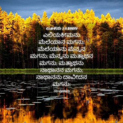 Picture 04 - ಲೂಕನು 3:31 KANIRV - ಎಲಿಯಕೀಮನು ಮೆಲೆಯಾನ - Bible Verse Picture
