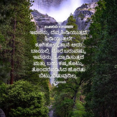 Picture 04 - ಲೂಕನು 9:39 KANIRV - ಇವನನ್ನು - Bible Verse Picture
