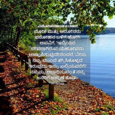 Picture 04 - ವಿಮೋಚನಕಾಂಡ 10:3 KANIRV - ಮೋಶೆ ಮತ್ತು ಆರೋನರು - Bible Verse Picture