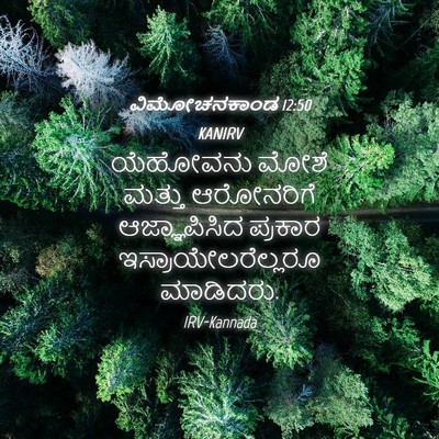 Picture 04 - ವಿಮೋಚನಕಾಂಡ 12:50 KANIRV - ಯೆಹೋವನು ಮೋಶೆ - Bible Verse Picture