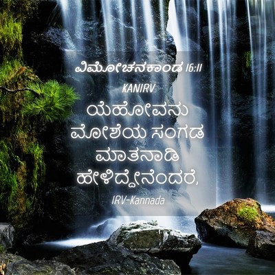 Picture 04 - ವಿಮೋಚನಕಾಂಡ 16:11 KANIRV - ಯೆಹೋವನು ಮೋಶೆಯ - Bible Verse Picture