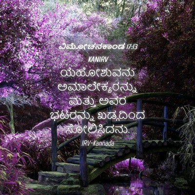 Picture 04 - ವಿಮೋಚನಕಾಂಡ 17:13 KANIRV - ಯೆಹೋಶುವನು - Bible Verse Picture