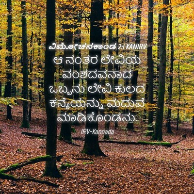 Picture 04 - ವಿಮೋಚನಕಾಂಡ 2:1 KANIRV - ಆ ನಂತರ ಲೇವಿಯ - Bible Verse Picture