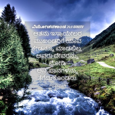 Picture 04 - ವಿಮೋಚನಕಾಂಡ 24:11 KANIRV - ಆತನು ಇಸ್ರಾಯೇಲರ - Bible Verse Picture