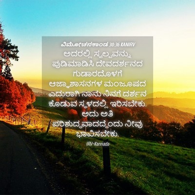 Picture 04 - ವಿಮೋಚನಕಾಂಡ 30:36 KANIRV - ಅದರಲ್ಲಿ - Bible Verse Picture