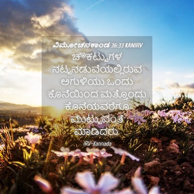 Picture 04 - ವಿಮೋಚನಕಾಂಡ 36:33 KANIRV - ಚೌಕಟ್ಟುಗಳ - Bible Verse Picture