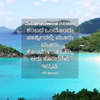 Picture 04 - ವಿಮೋಚನಕಾಂಡ 37:18 KANIRV - ಕಂಬದ ಒಂದೊಂದು - Bible Verse Picture