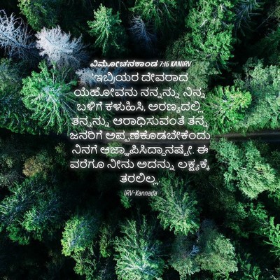 Picture 04 - ವಿಮೋಚನಕಾಂಡ 7:16 KANIRV - ‘ಇಬ್ರಿಯರ ದೇವರಾದ - Bible Verse Picture
