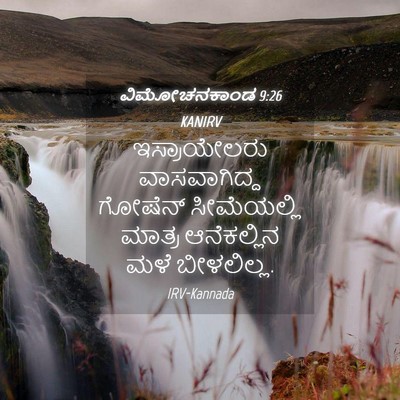 Picture 04 - ವಿಮೋಚನಕಾಂಡ 9:26 KANIRV - ಇಸ್ರಾಯೇಲರು - Bible Verse Picture