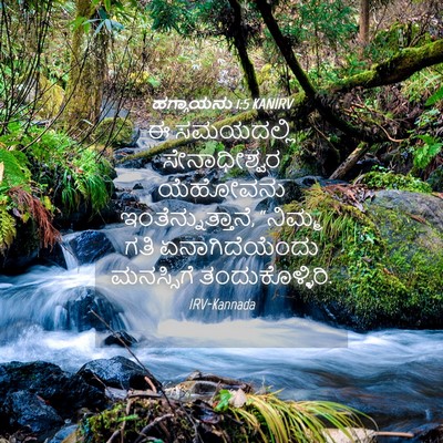 Picture 04 - ಹಗ್ಗಾಯನು 1:5 KANIRV - ಈ ಸಮಯದಲ್ಲಿ - Bible Verse Picture
