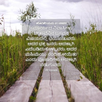 Picture 04 - ಹೋಶೇಯನು 10:5 KANIRV - ಸಮಾರ್ಯದ ನಿವಾಸಿಗಳು - Bible Verse Picture