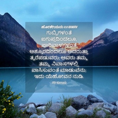 Picture 04 - ಹೋಶೇಯನು 11:11 KANIRV - ಗುಬ್ಬಿಗಳಂತೆ - Bible Verse Picture