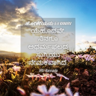 Picture 04 - ಹೋಶೇಯನು 6:11 KANIRV - ಯೆಹೂದವೇ, ನಿನಗೂ - Bible Verse Picture