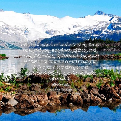 Picture 05 - 1 ಅರಸುಗಳು 11:34 KANIRV - ಆದರೂ ನಾನು - Bible Verse Picture