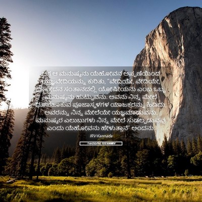 Picture 05 - 1 ಅರಸುಗಳು 13:2 KANIRV - ಆಗ ಆ ಮನುಷ್ಯನು - Bible Verse Picture