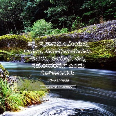 Picture 05 - 1 ಅರಸುಗಳು 13:30 KANIRV - ತನ್ನ - Bible Verse Picture