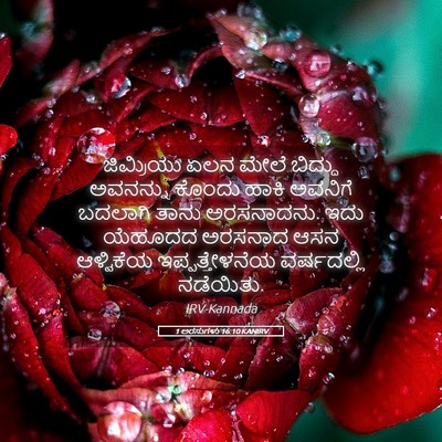 Picture 05 - 1 ಅರಸುಗಳು 16:10 KANIRV - ಜಿಮ್ರಿಯು ಏಲನ ಮೇಲೆ - Bible Verse Picture