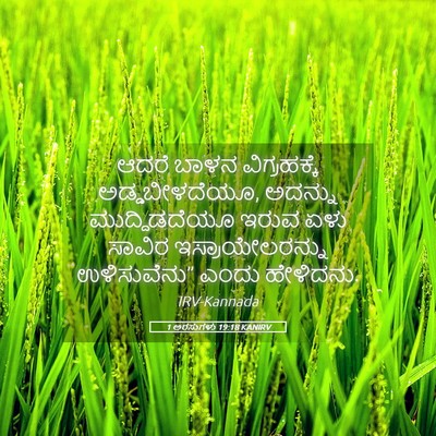 Picture 05 - 1 ಅರಸುಗಳು 19:18 KANIRV - ಆದರೆ ಬಾಳನ - Bible Verse Picture